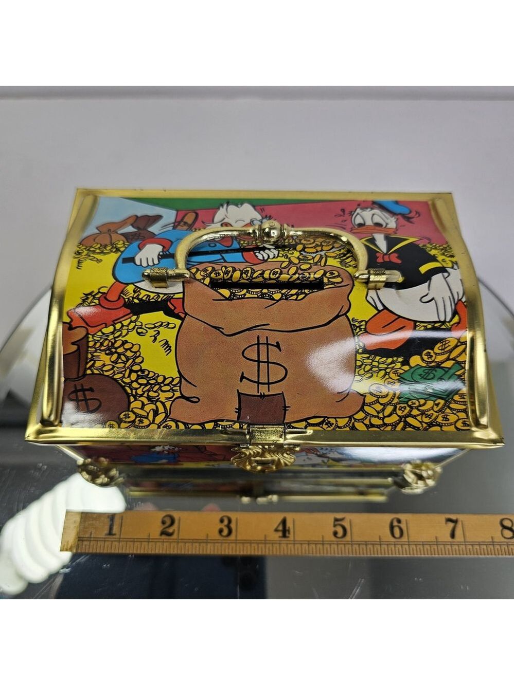 Disney Scholtens Candy Tin Coin Bank Toffee Box (No Candy) Donald Duck Germany - Picture 2 of 14
